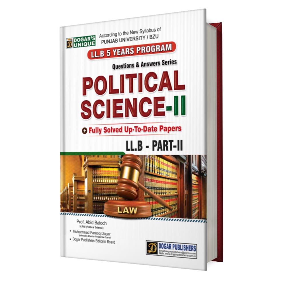LLB PART 2 POLITICAL SCIENCE book