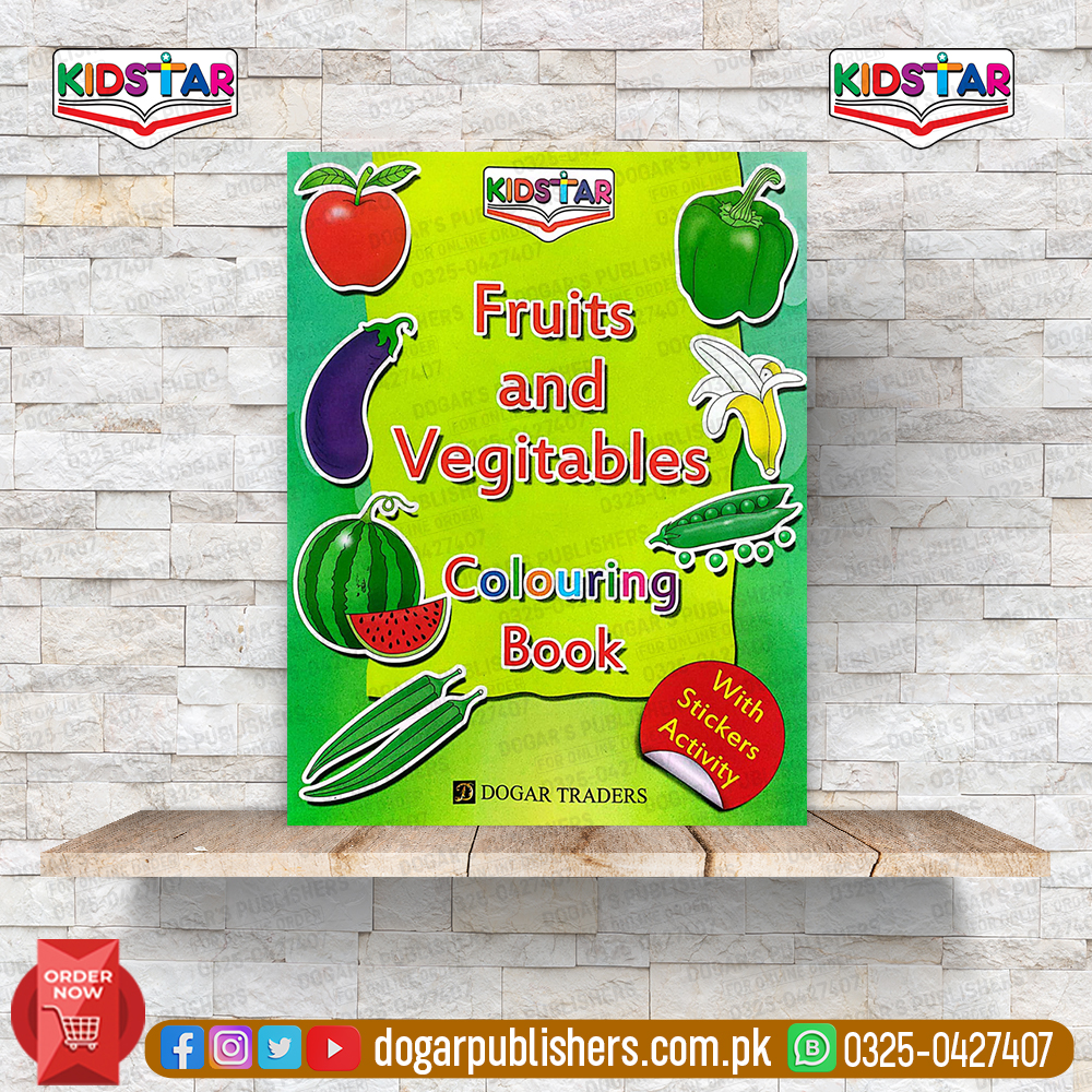 General Fruits & Vgetables Colouring Book D